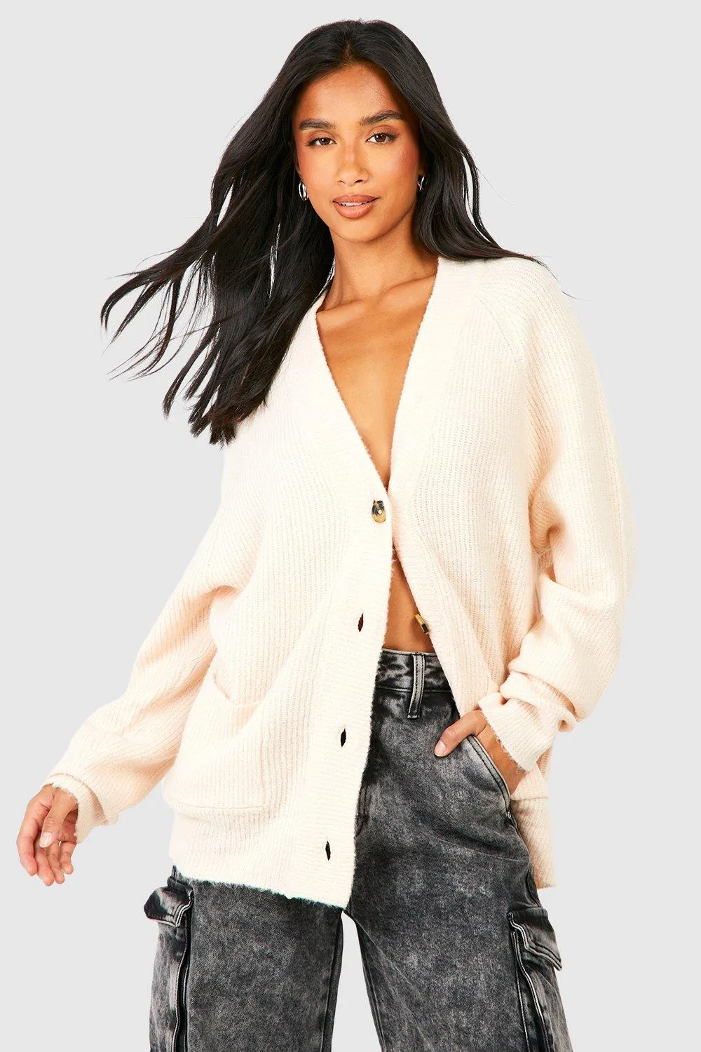 Petite Fisherman Knit Cardigan