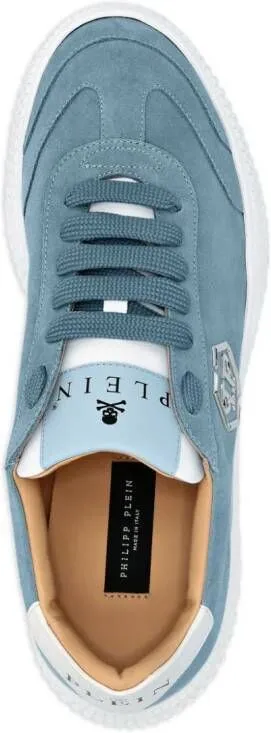 Philipp Plein Runner suede sneakers Blue