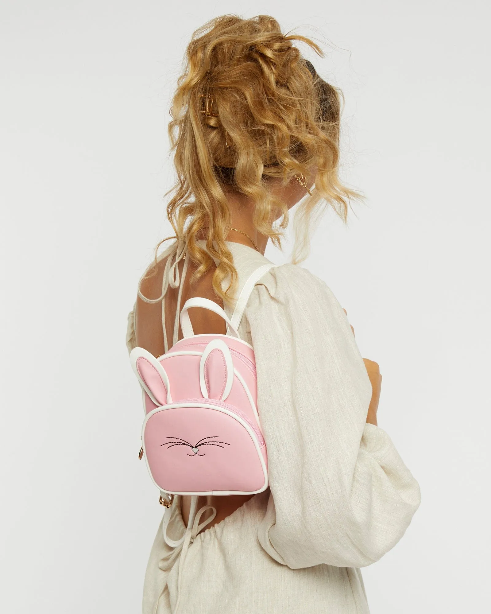 Pink Violet Bunny Backpack