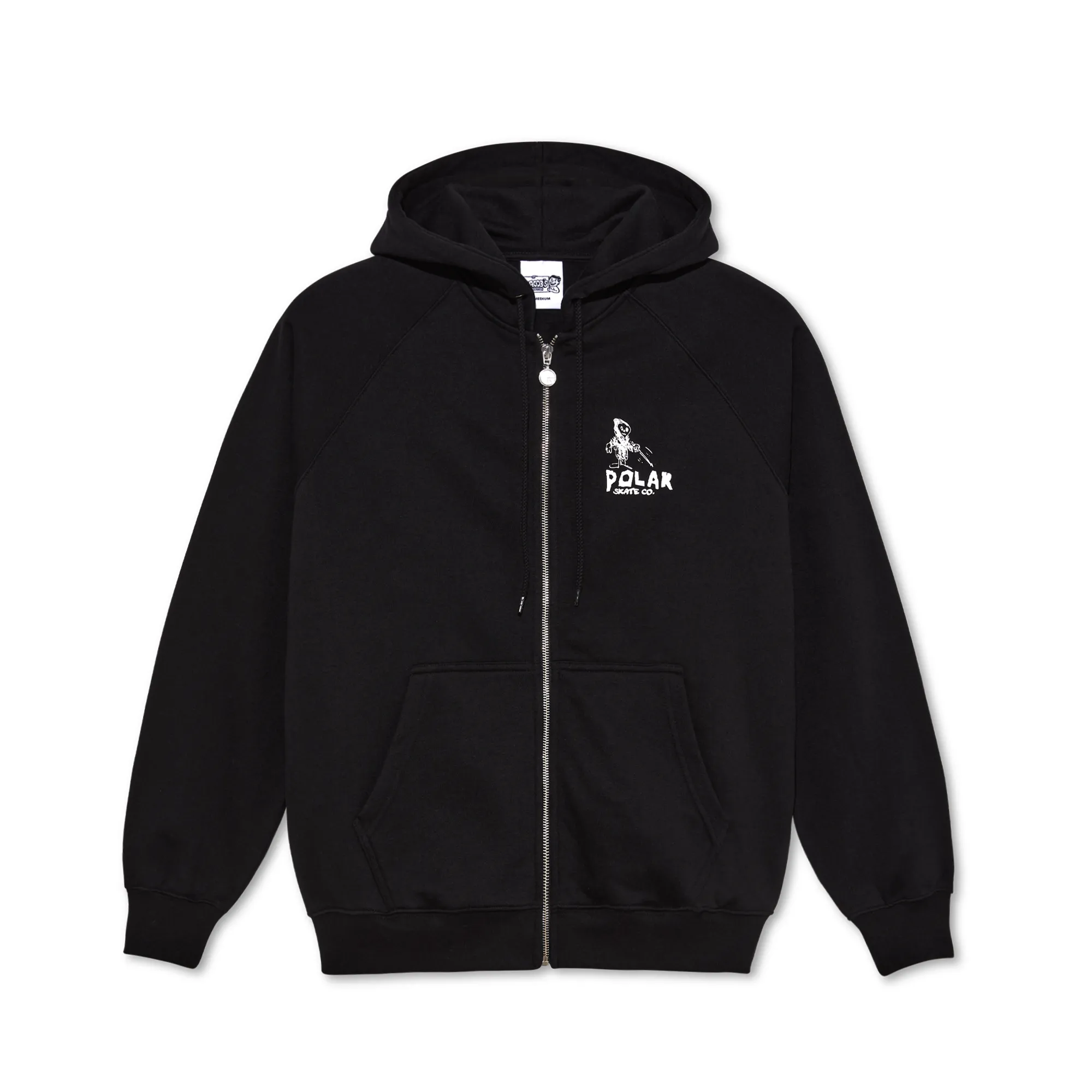 Polar Default Zip Hoodie Reaper Black