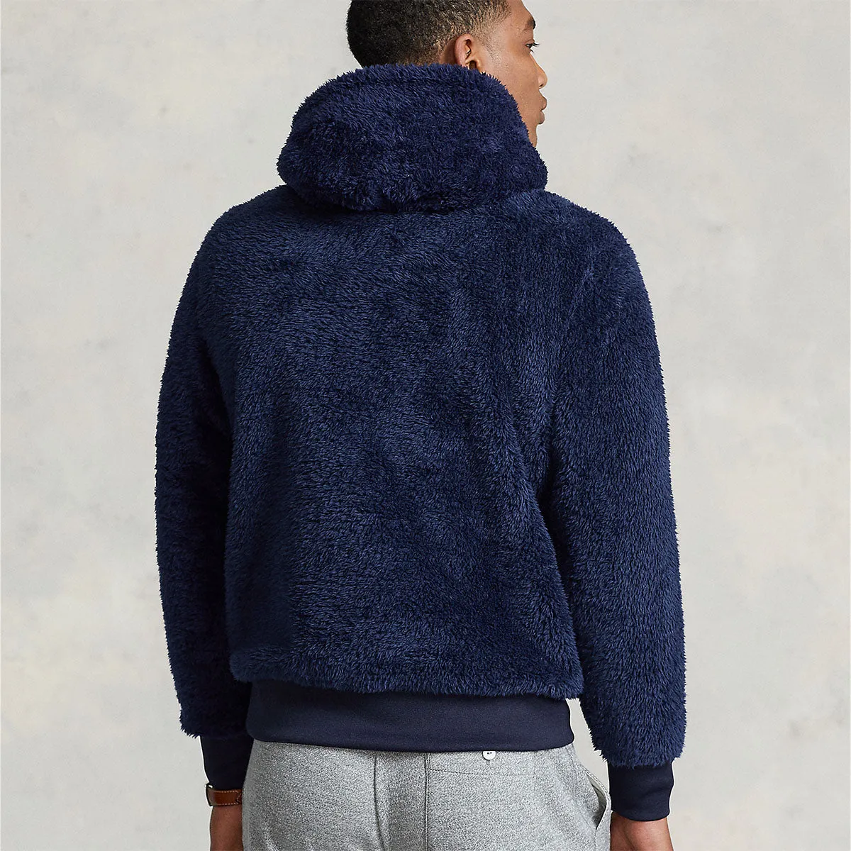 Polo Ralph Lauren - Sherpa Fleece Hoodie in Navy