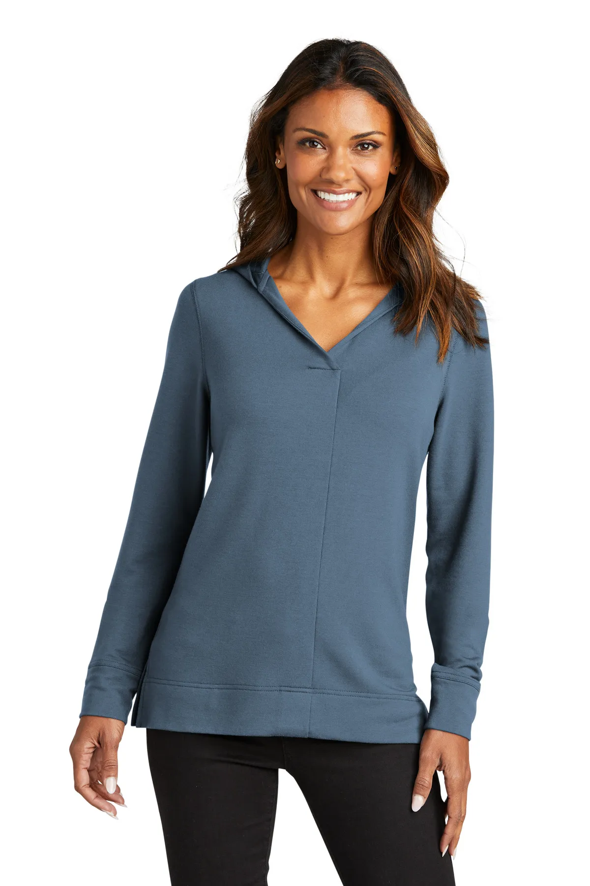 Port Authority Clothing LK826 Port Authority Ladies Microterry Pullover Hoodie SKU: LK826