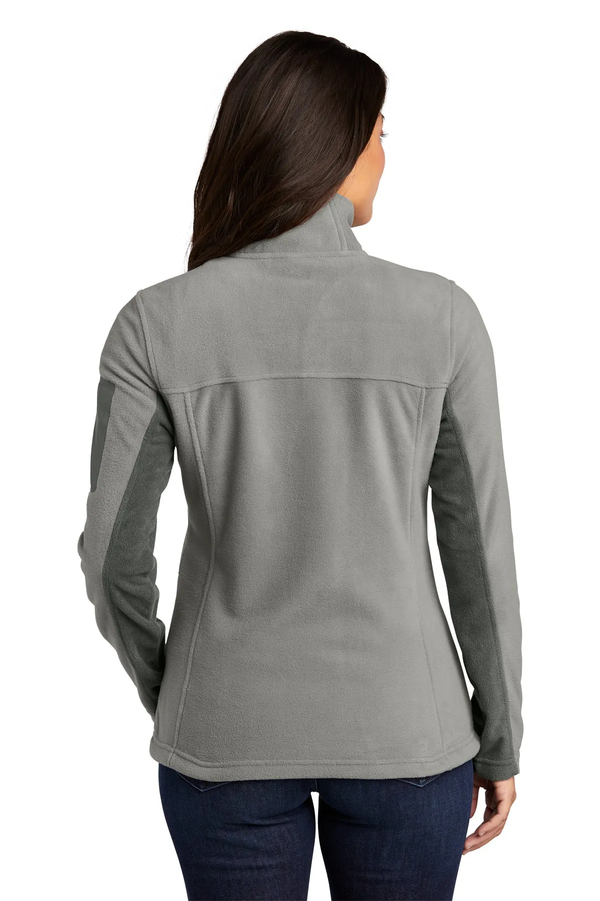 Port Authority Ladies Summit Fleece Full-Zip Jacket, Frost Grey/ Magnet [Ken Anderson Alliance]