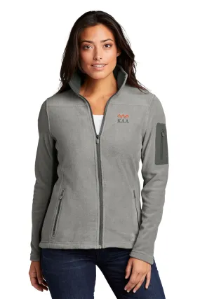 Port Authority Ladies Summit Fleece Full-Zip Jacket, Frost Grey/ Magnet [Ken Anderson Alliance]