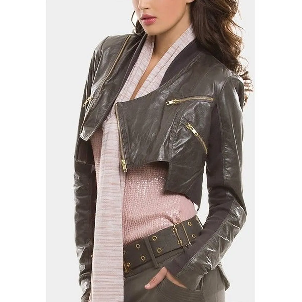 Pretty Little Liars Ashley Benson Cropped Leather Jacket