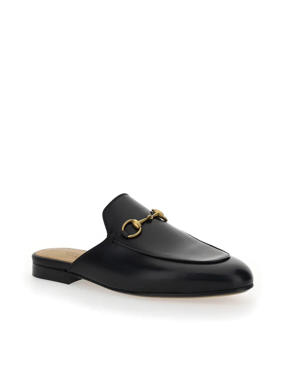 Princetown Leather Slipper - Black