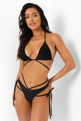 Printed Strappy Hipster Bikini Brief