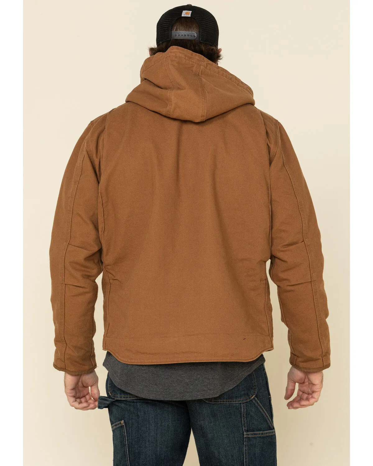 Product Name:  Carhartt Men's Washed Duck Sherpa Lined Hooded Work Jacket