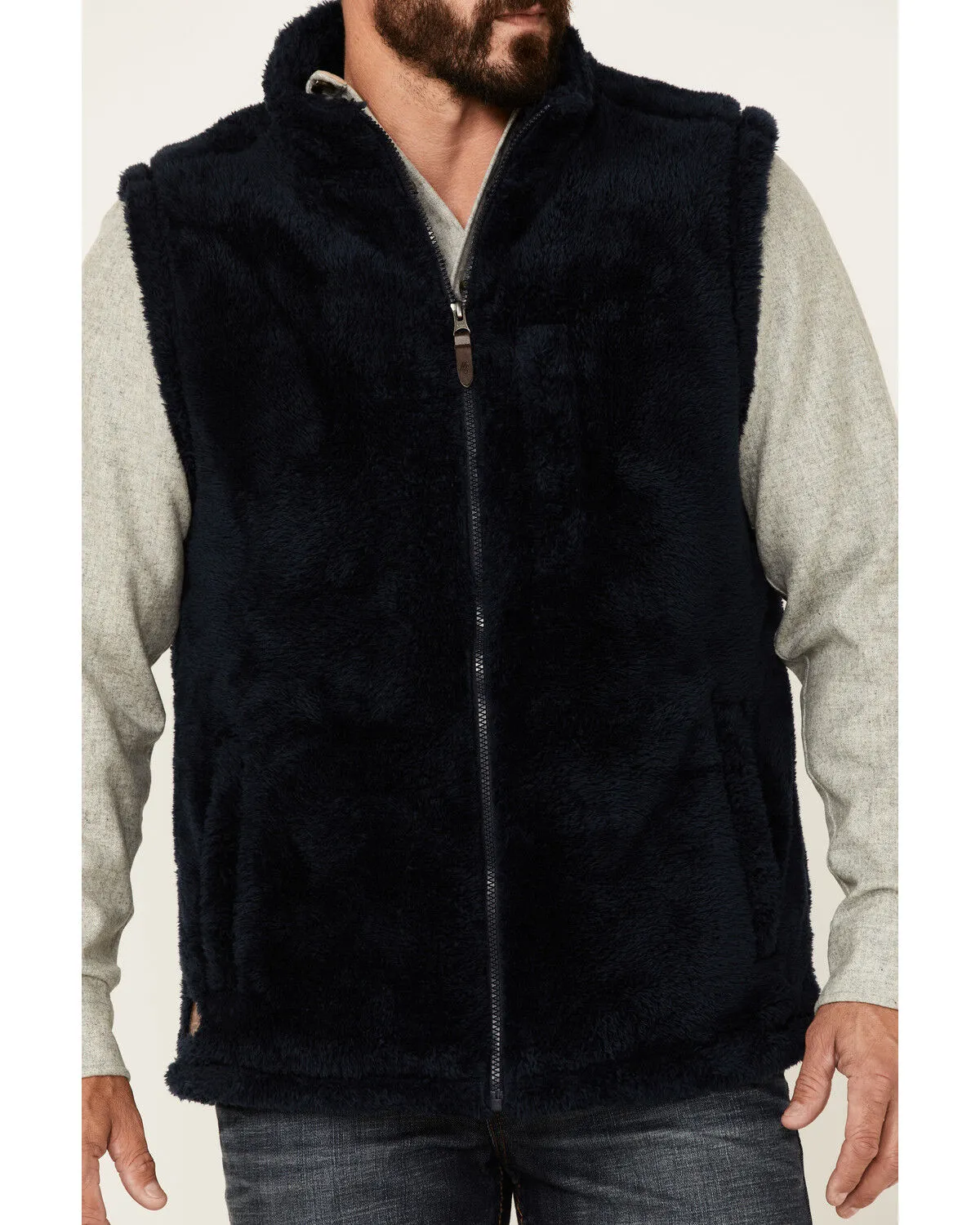 Product Name:  Moonshine Spirit Men's Kern Valley Faux Fur Zip-Front Fleece Vest