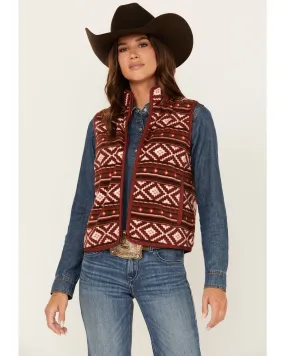 Product Name:  Shyanne Women's Southwestern Print Micro Fleece Vest