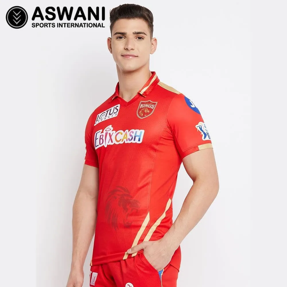 Punjab Kings Cricket Jersey, PBKS Player Edition Match Shirt, Tata IPL 2022