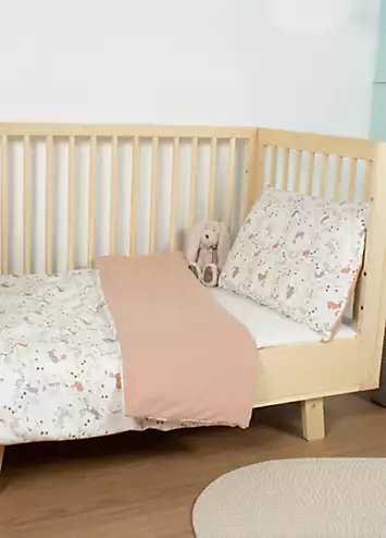 Purflo Storybook Nutmeg 100% Cotton Reversible Toddler Duvet Cover Set | Kaleidoscope