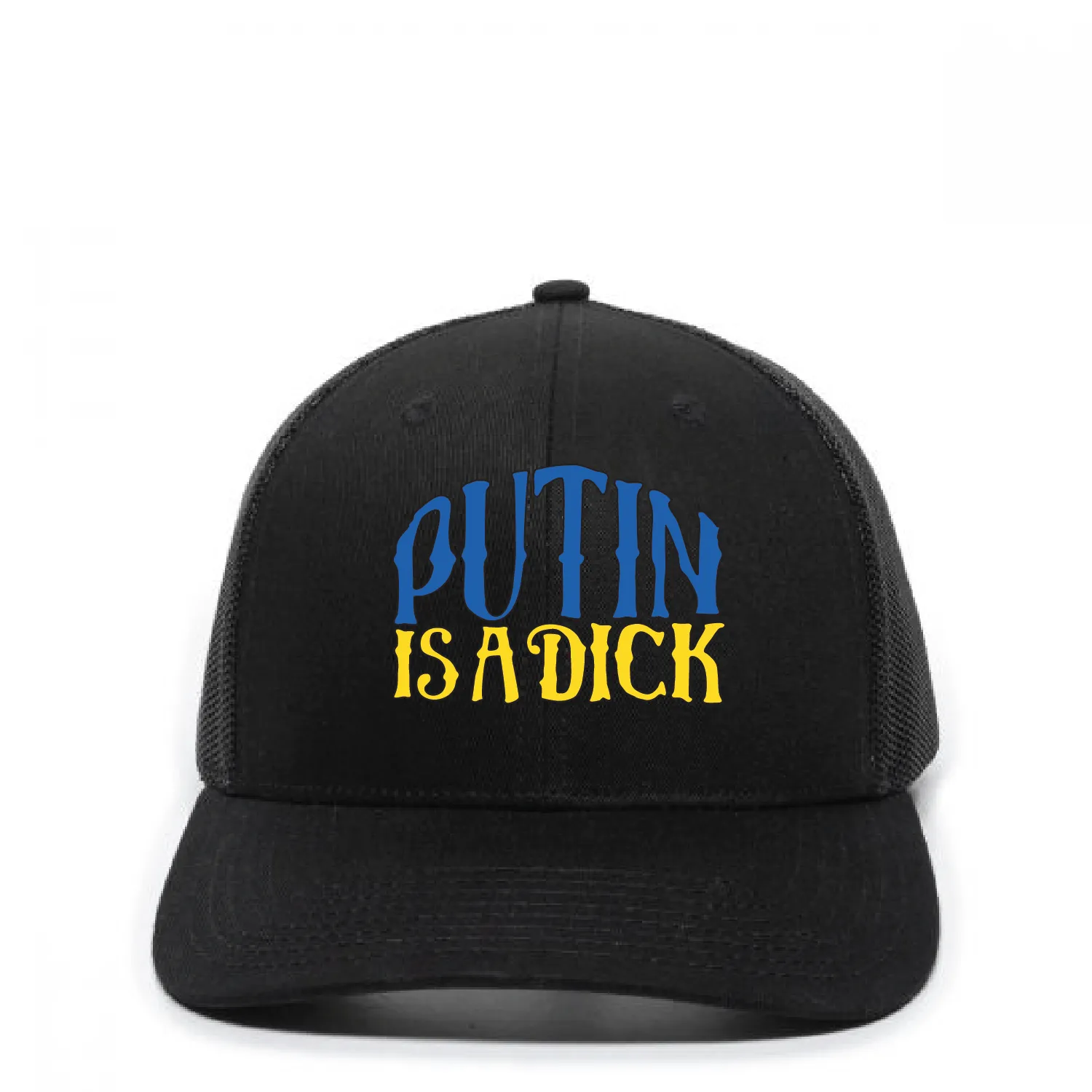 Putin Is A D### - Black Trucker Hat