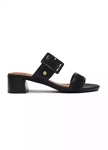 Radley London Black Buckle Mule Buckle Mule Sandals | Kaleidoscope