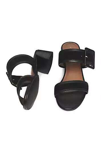 Radley London Black Buckle Mule Buckle Mule Sandals | Kaleidoscope