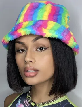 RAINBOW DREAMS FUZZY HAT