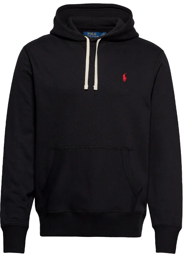 Ralph Lauren Fleece Knit Hoodie Black