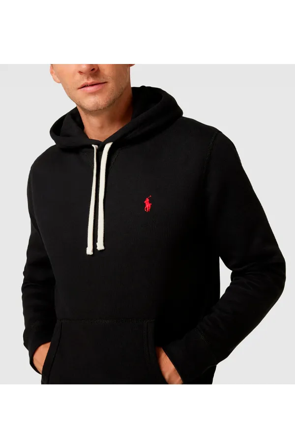 Ralph Lauren Fleece Knit Hoodie Black