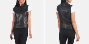 Rayne Moto Black Leather Vest