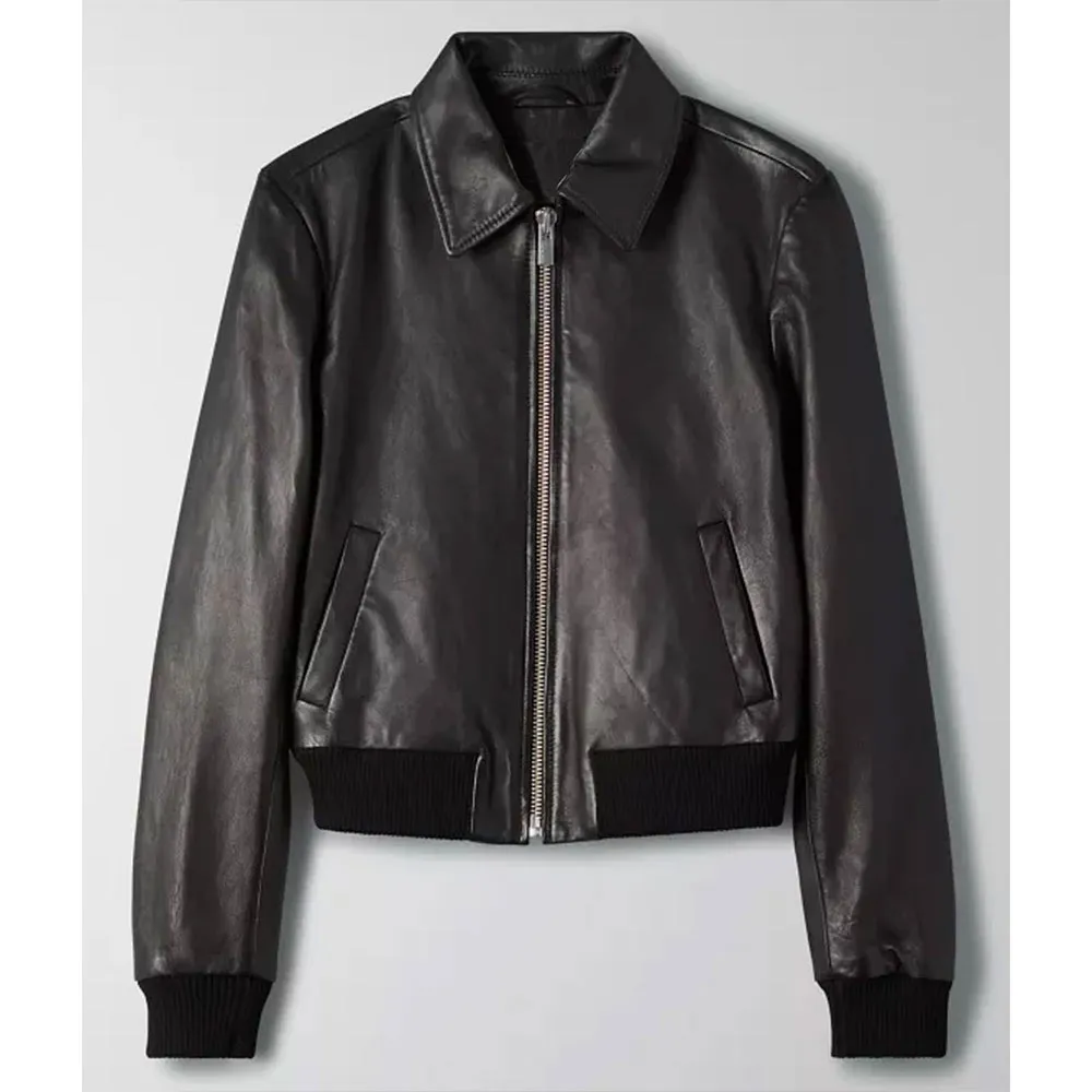 Real Housewives of Beverly Hills Dorit Kemsley Cropped Leather Jacket