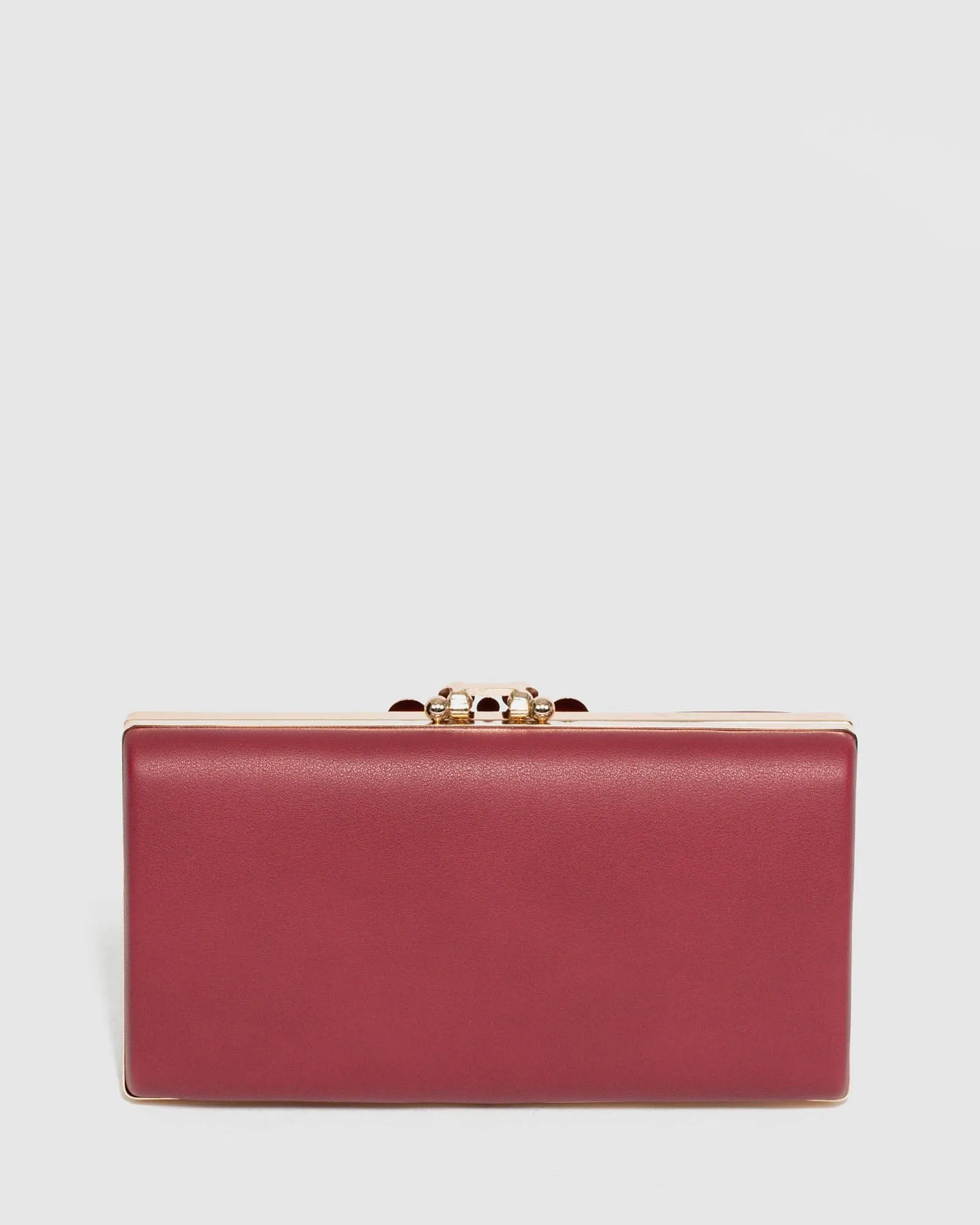 Red Victoria Clip Clutch Bag