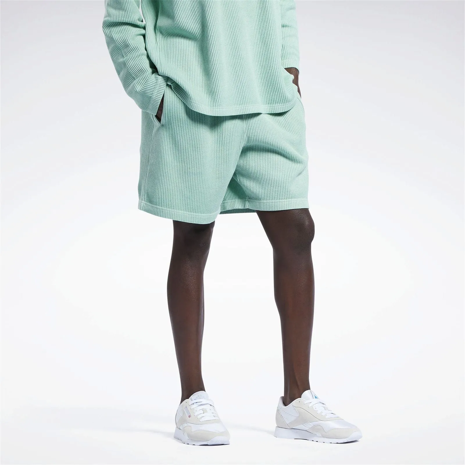 Reebok Classics Natural Dye Waffle Shorts - Green