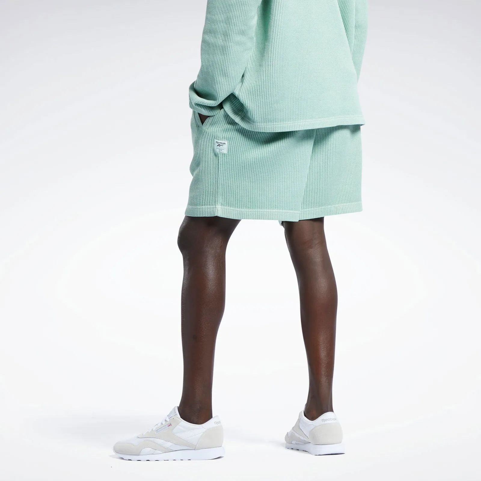 Reebok Classics Natural Dye Waffle Shorts - Green