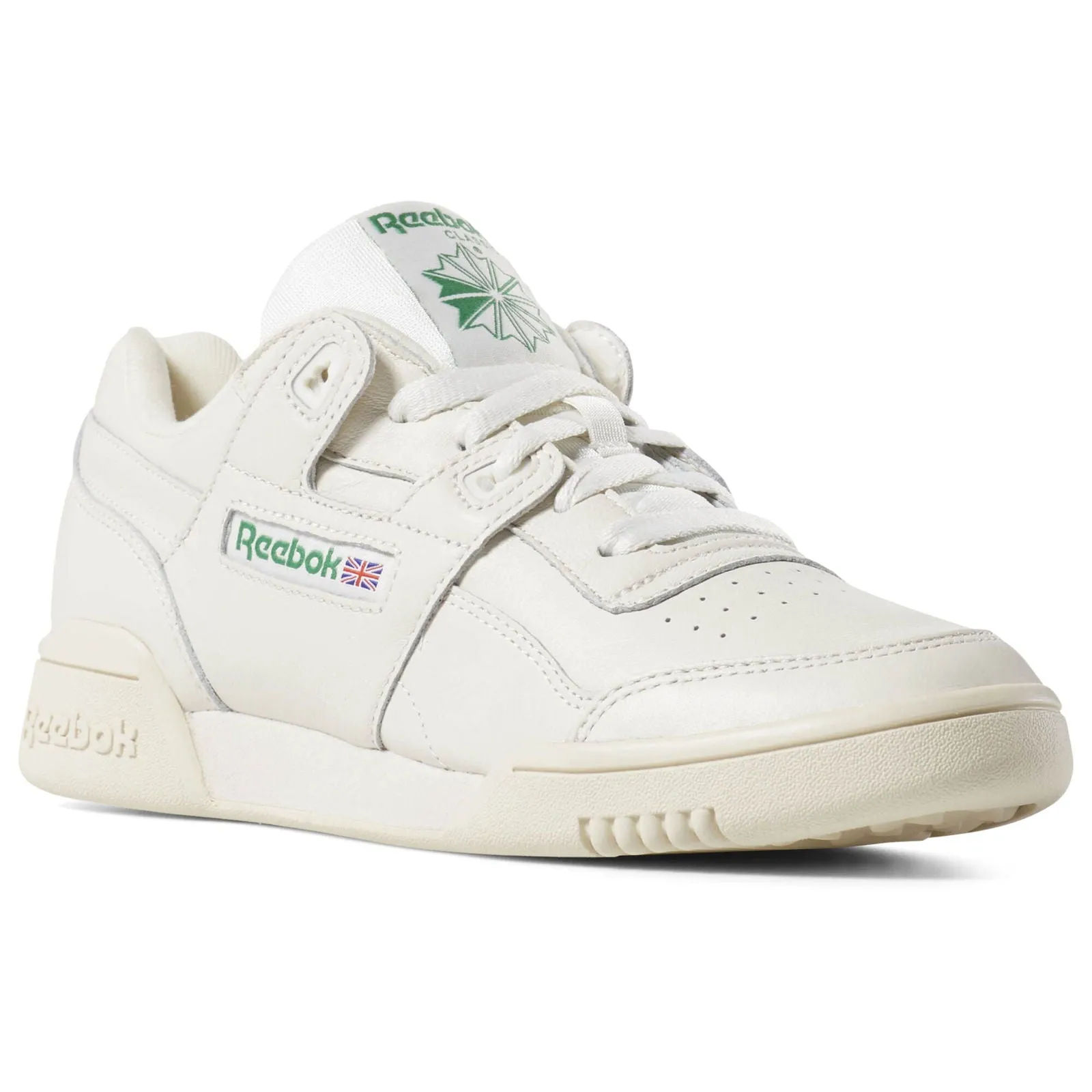 Reebok Classics Women's Workout Lo Plus - Chalk & Green