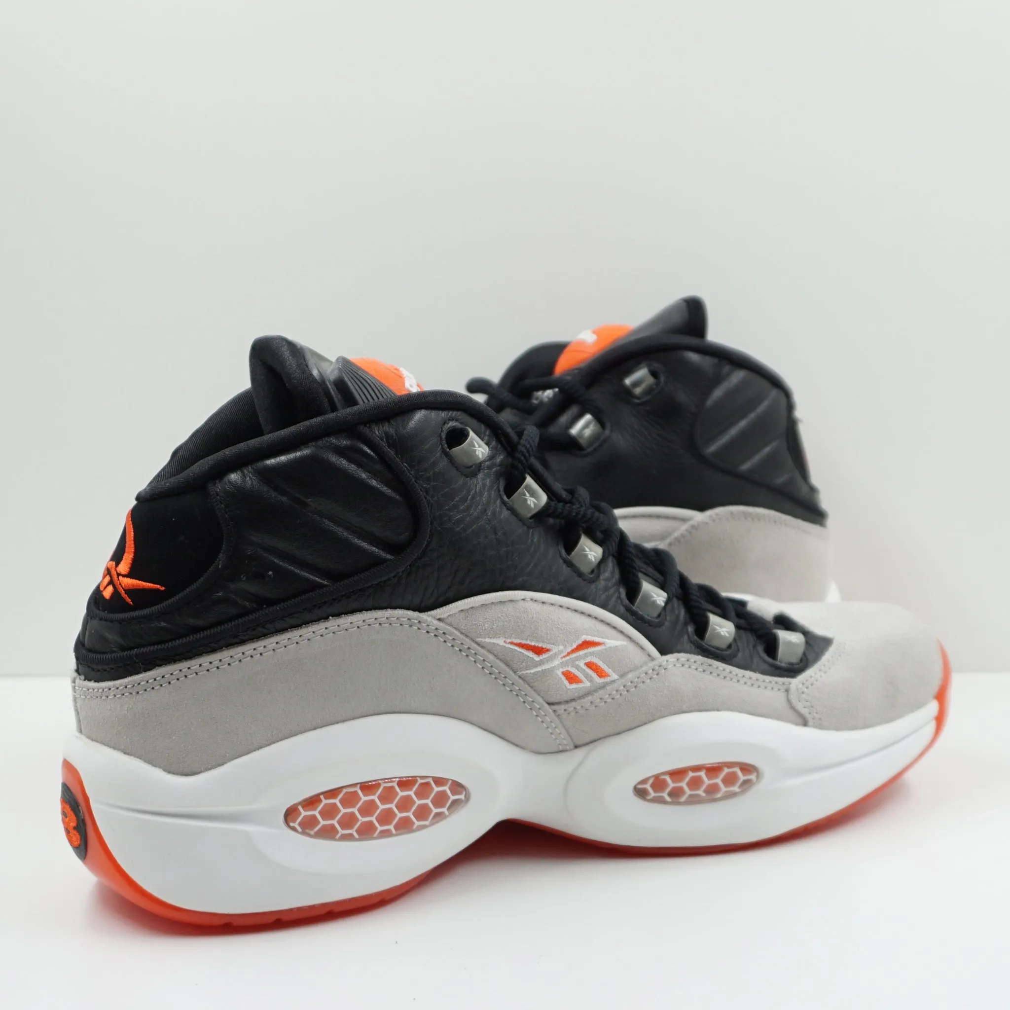 Reebok Pump Question Black Steel Orange