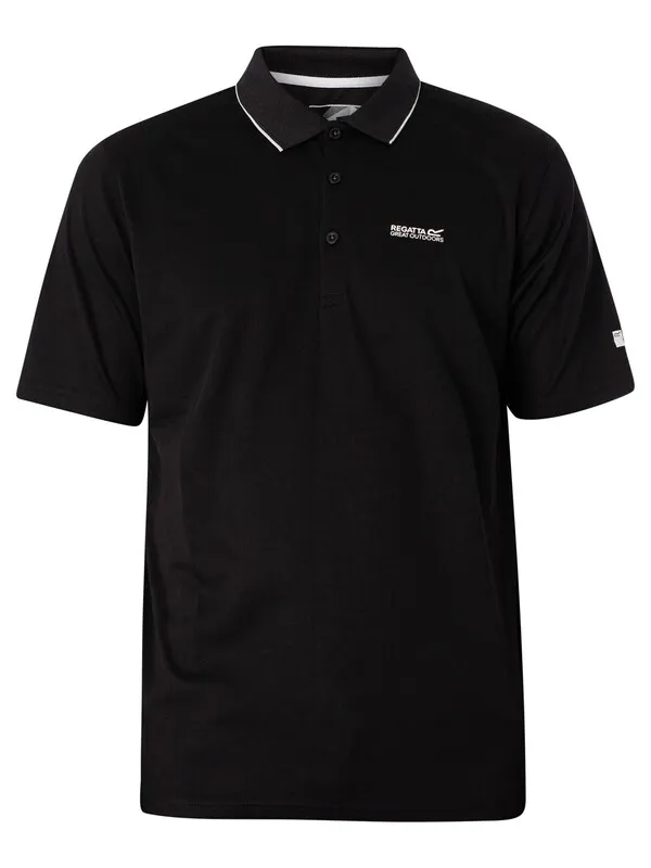 Regatta Maverik V Polo Shirt - Black