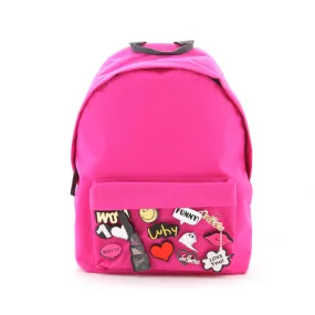 Regina Fuchsia Backpack With Pins For Girls And Teenagers