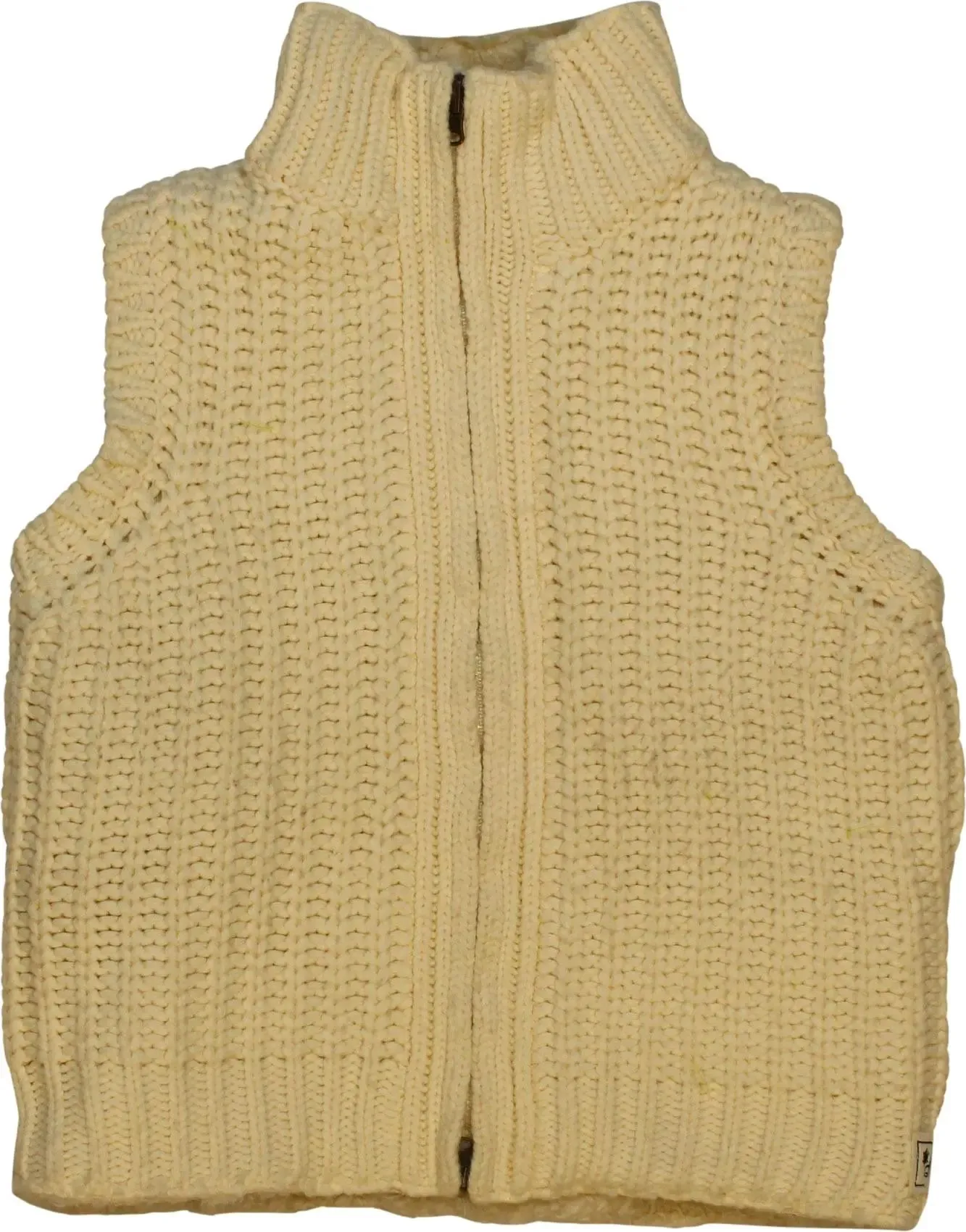 Reversible Teddy Knitted Zip Up Vest | ThriftTale