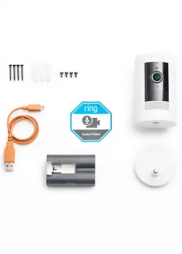 Ring Stick Up Camera (Battery) - 2 Pack - White | Kaleidoscope