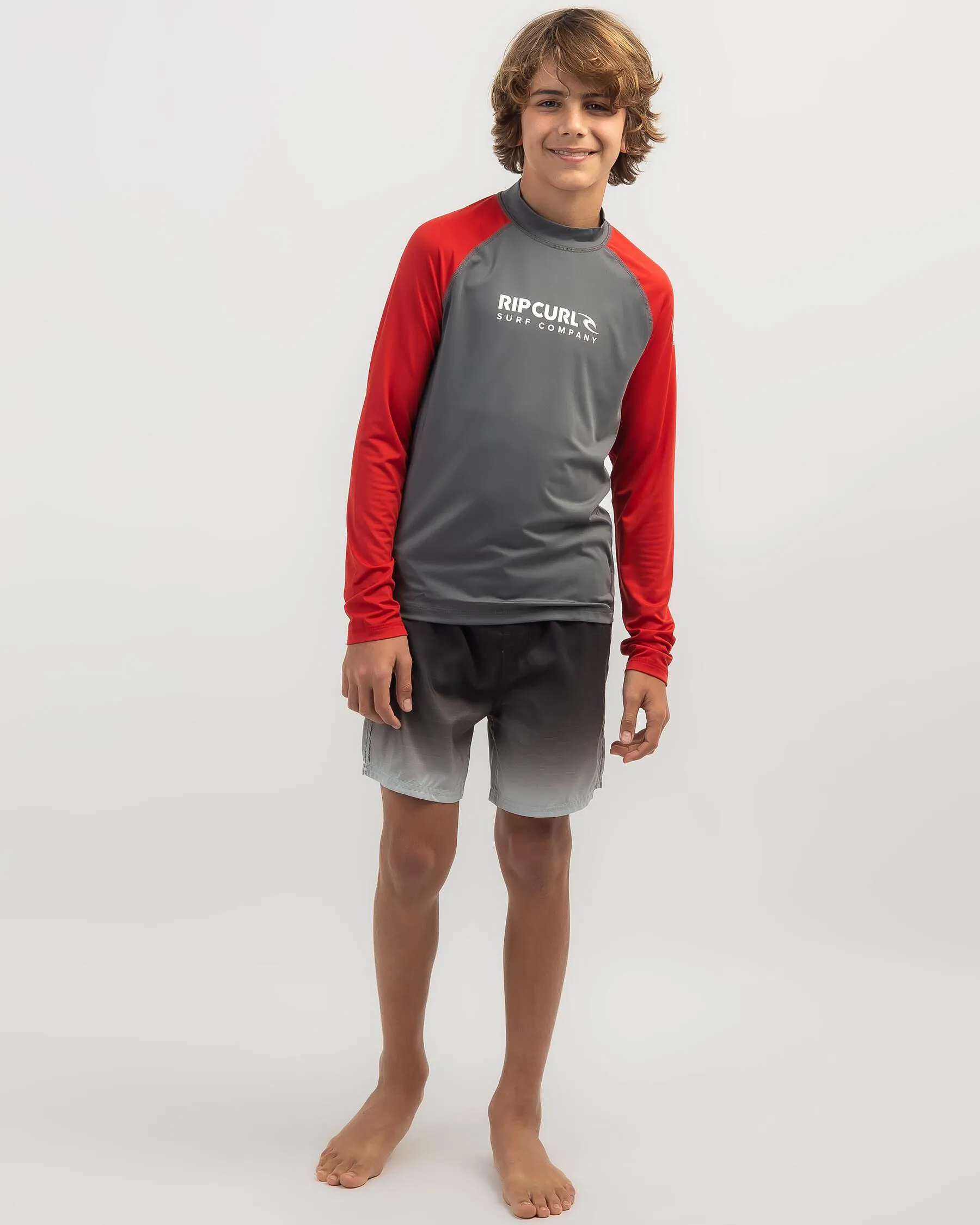 Rip Curl Boys' Shock Long Sleeve Rash Vest