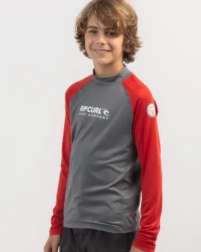 Rip Curl Boys' Shock Long Sleeve Rash Vest