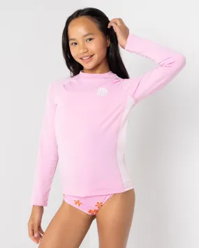 Rip Curl Girls' Icon UV Brushed Long Sleeve Rash Vest