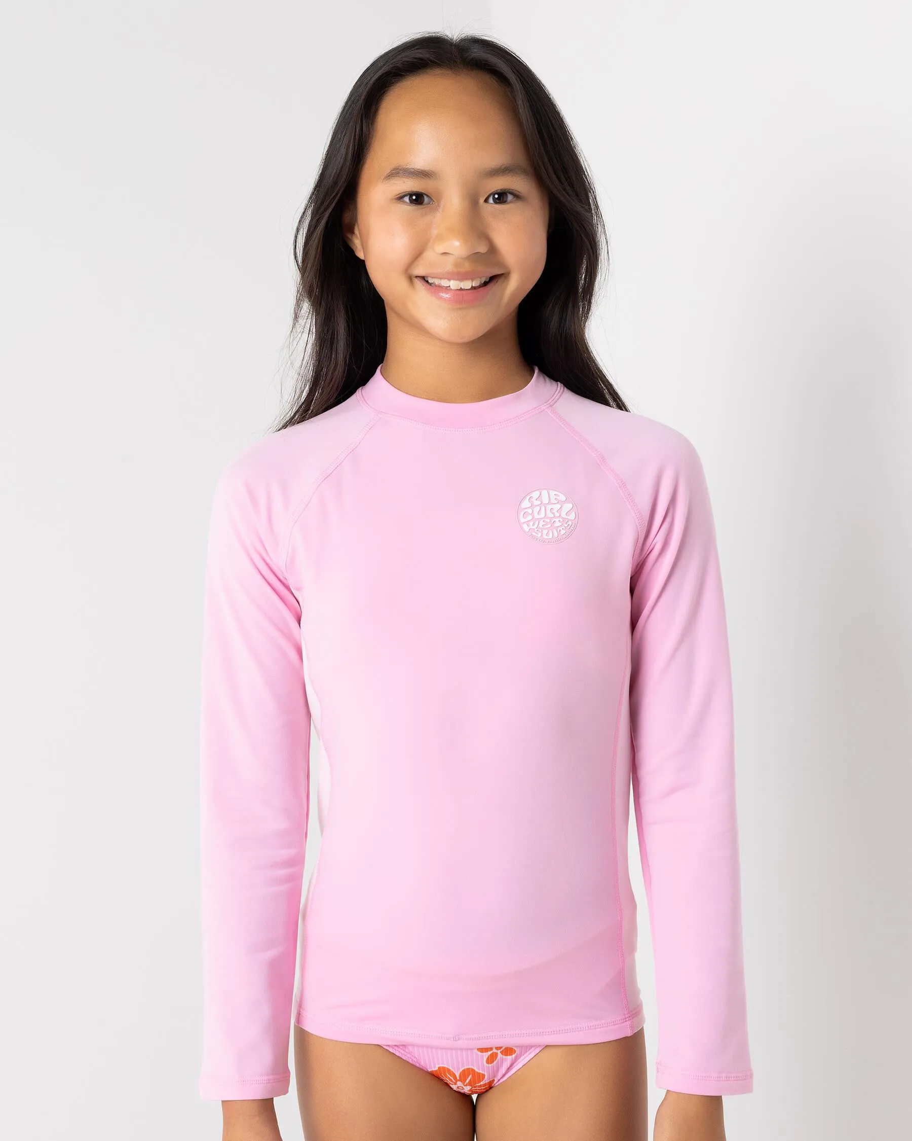 Rip Curl Girls' Icon UV Brushed Long Sleeve Rash Vest