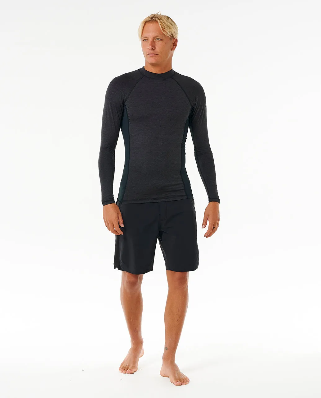 Rip Curl Mens Dawn Patrol UPF 50 Perf Long Sleeve Rash Vest