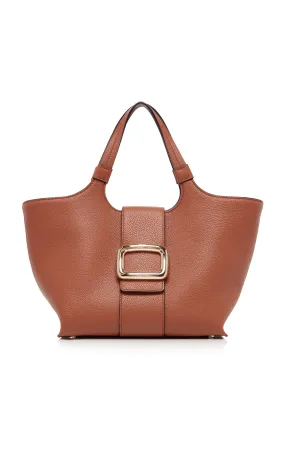 Roger Vivier Grand Viv' Choc Leather Tote Bag