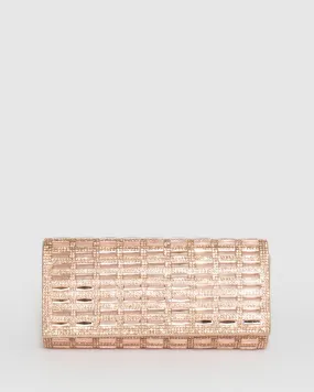 Rose Gold Desiree Clutch Bag