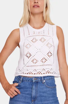 Round Neck Crochet Tank Top