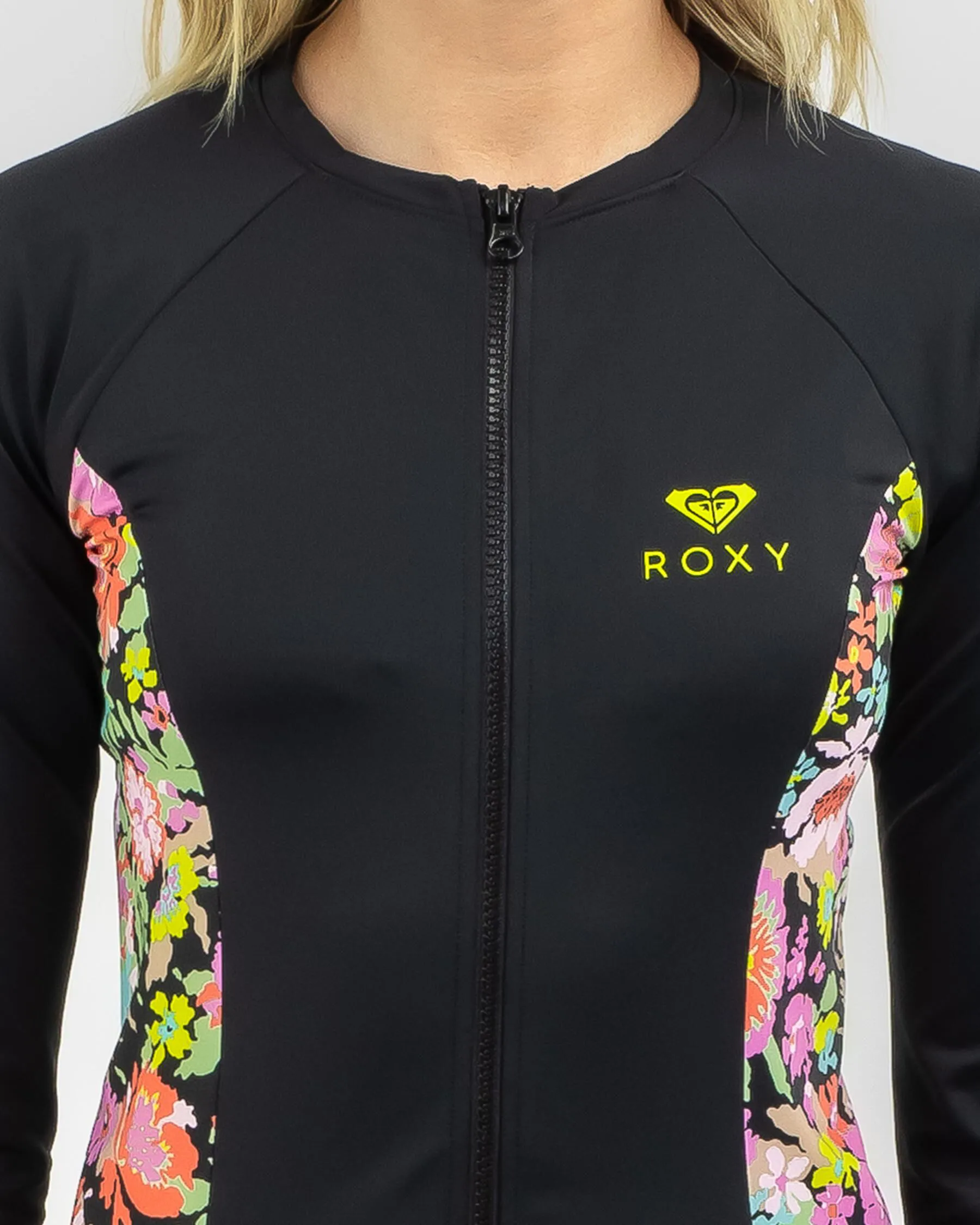 Roxy Active PT Zipped Long Sleeve Rash Vest