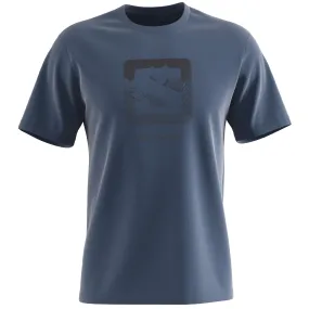 Salomon Men's Outlife Logo T-Shirt Dark Denim | Buy Salomon Men's Outlife Logo T-Shirt Dark Denim here | Outnorth