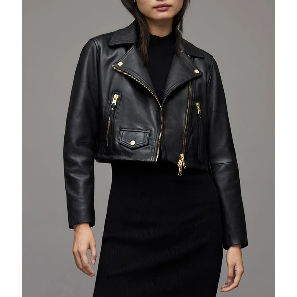 Samantha Logan All American Season 5 Cropped Leather Jacket