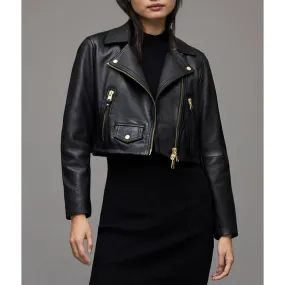 Samantha Logan All American Season 5 Cropped Leather Jacket