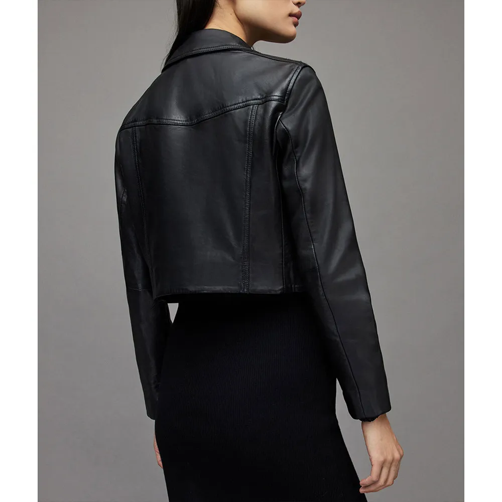 Samantha Logan All American Season 5 Cropped Leather Jacket