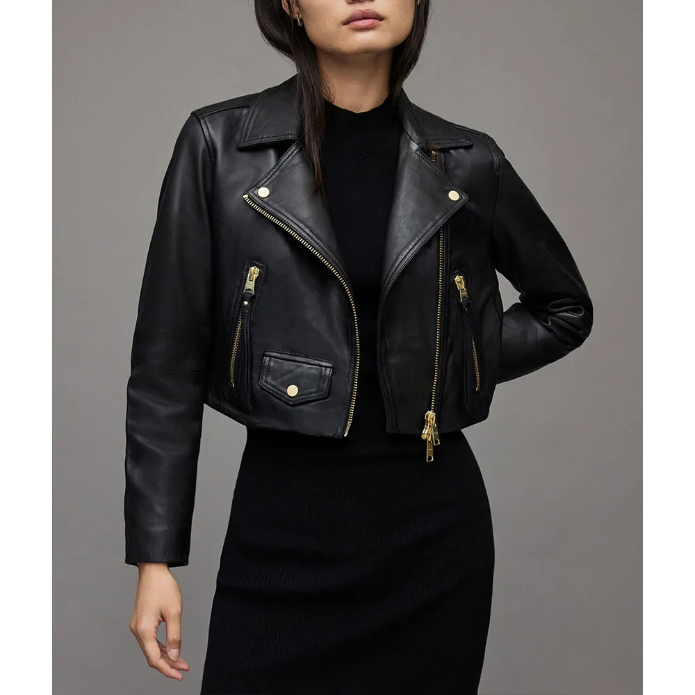 Samantha Logan All American Season 5 Cropped Leather Jacket