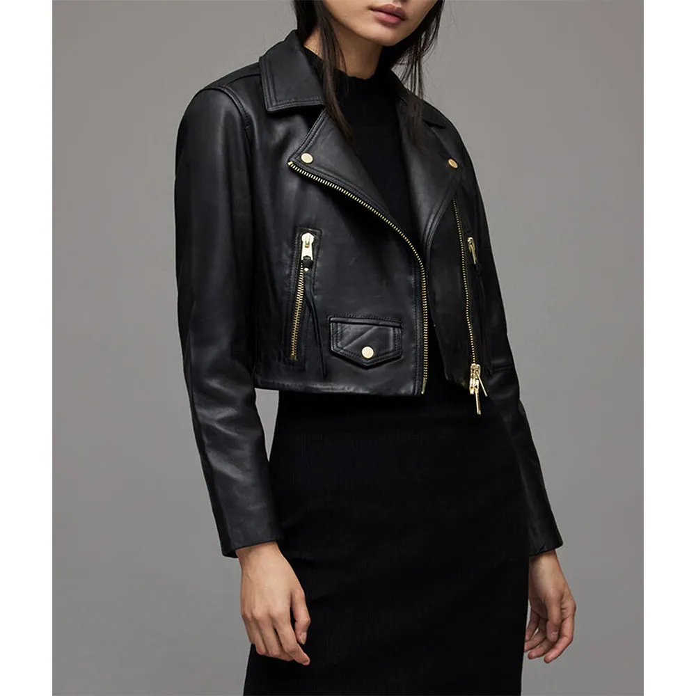 Samantha Logan All American Season 5 Cropped Leather Jacket