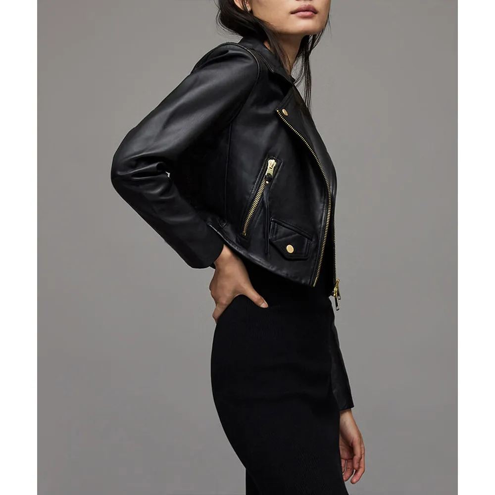 Samantha Logan All American Season 5 Cropped Leather Jacket