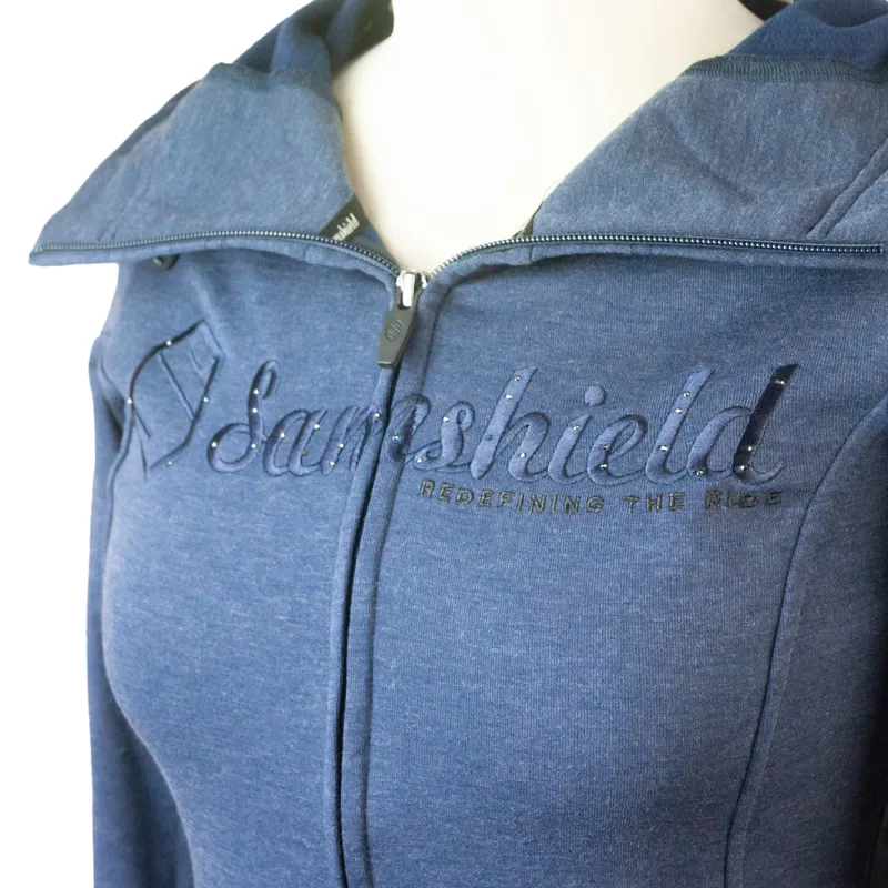 Samshield Stella Ladies Zip Fleece Hoodie - Light Navy